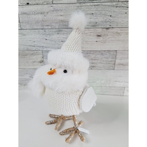 Target Wondershop Spritz Bird 2019 RUE White Featherly Hat Scarf Holiday Decor - Picture 12 of 15